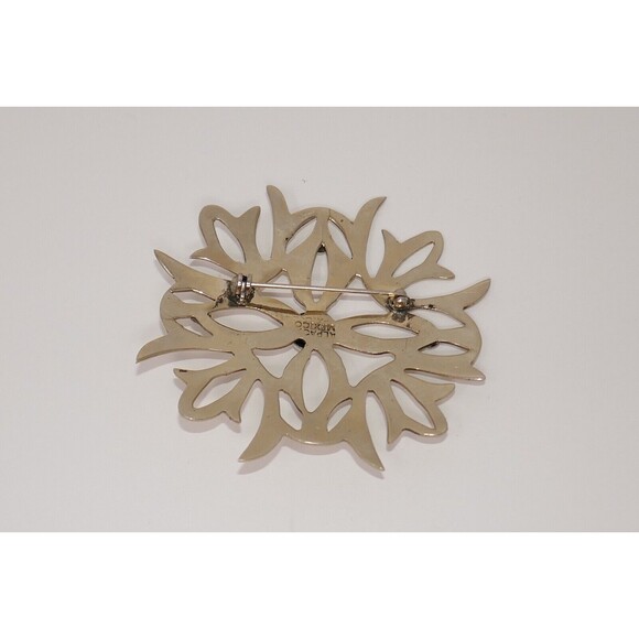 Alpaca Mexico Silver Art Deco Brooch Pin - Picture 5 of 7